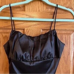SHEIN Black Satin Camisole Top